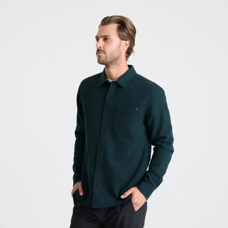 Roark Crossroads Organic Cotton Flannel - Deep Navy Herringbone sold by Sun Diego Boardshops product image thumbnail 2