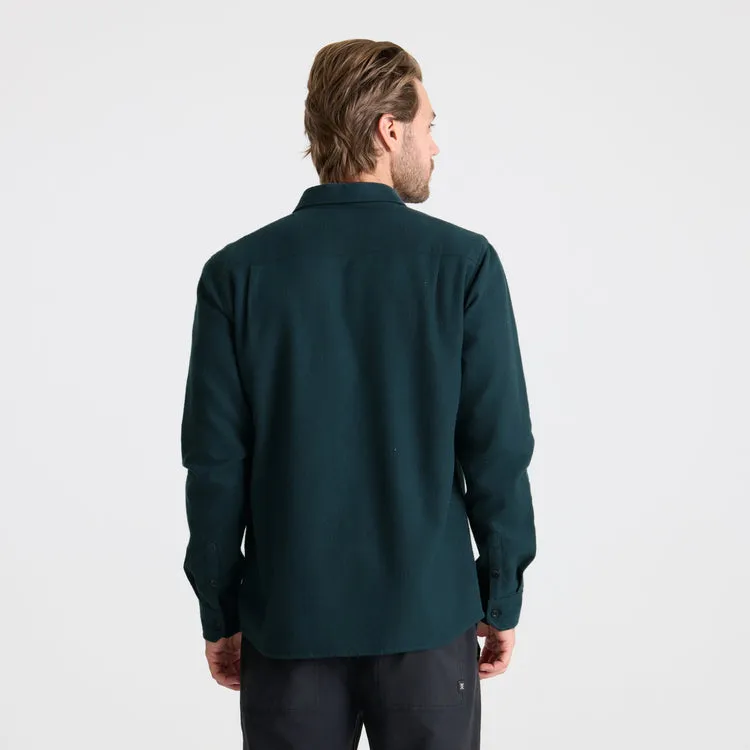 Roark Crossroads Organic Cotton Flannel - Deep Navy Herringbone sold by Sun Diego Boardshops product image thumbnail 3