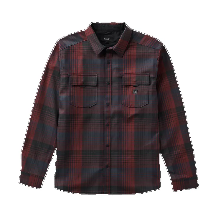 Roark Diablo Long Sleeve Flannel - Sangria sold by Sun Diego Boardshops
