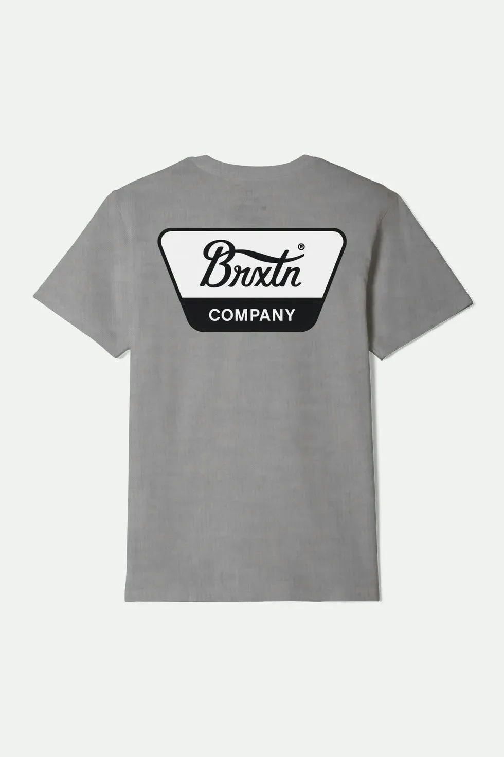 Brixton Linwood Standard T-Shirt - Heather Grey/Black/White sold by Sun Diego Boardshops