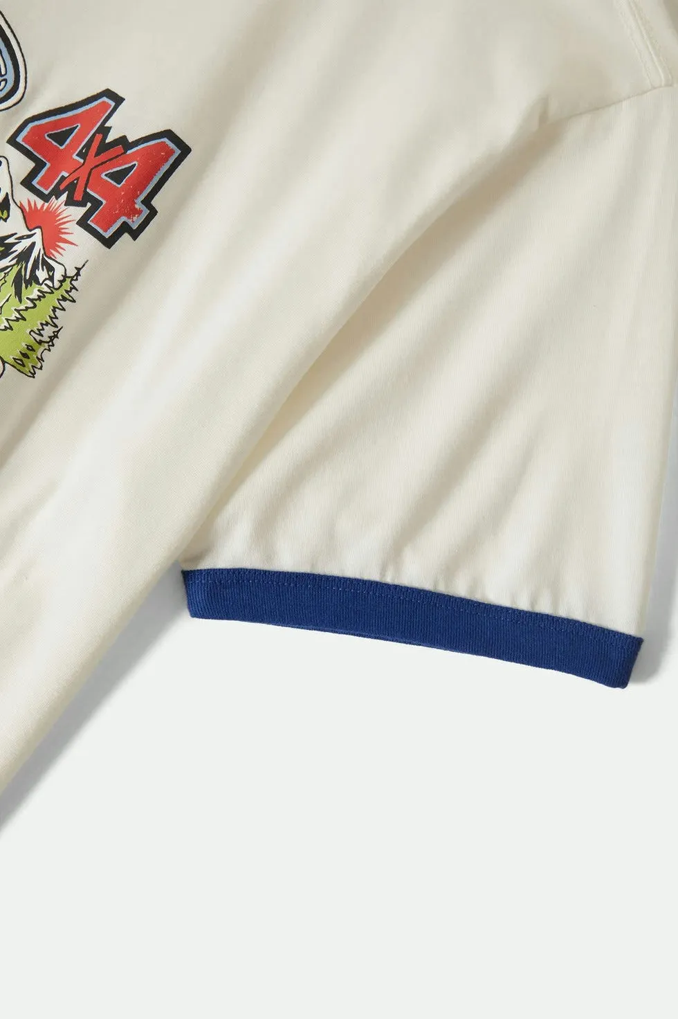 Brixton Ford King Of The Mountains Ringer T-Shirt - Wimbledon White sold by Sun Diego Boardshops product image thumbnail 5