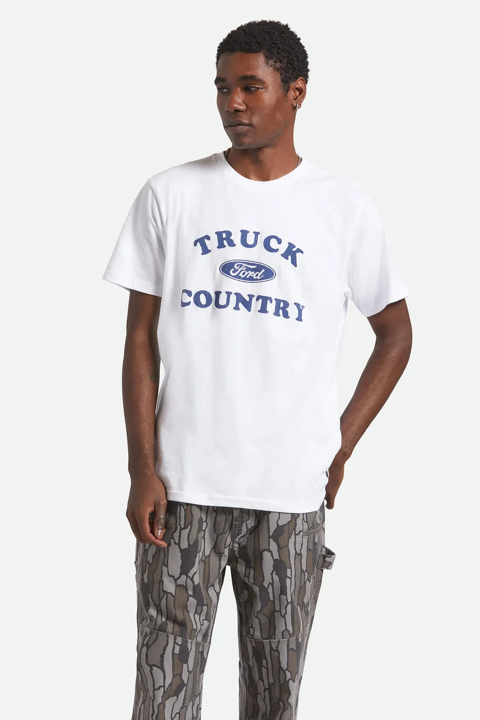 Brixton Ford Truck Country Standard T-Shirt - Wimbledon White sold by Sun Diego Boardshops product image thumbnail 2