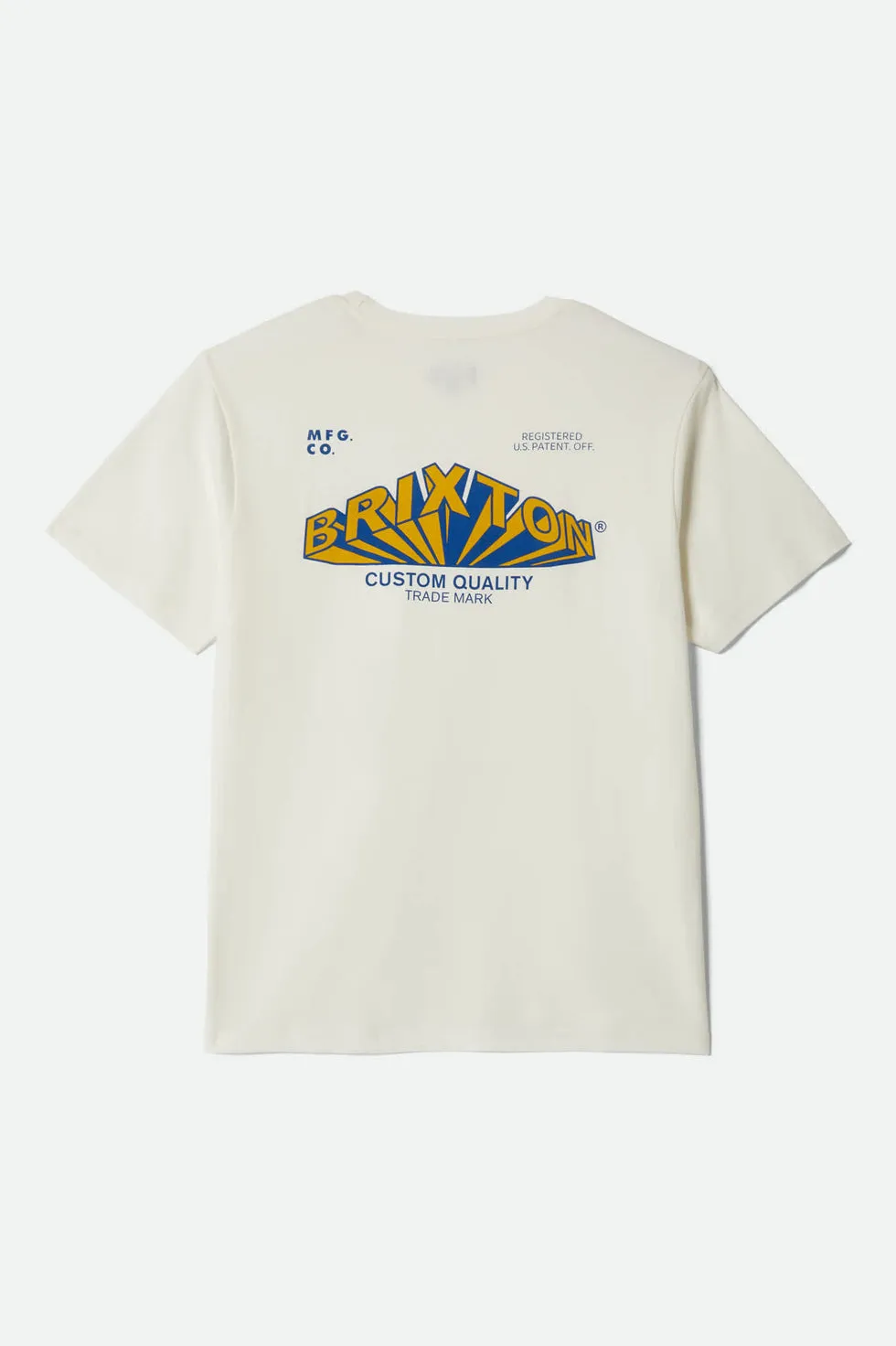 Brixton Forman Standard T-Shirt - Off White Worn Wash sold by Sun Diego Boardshops