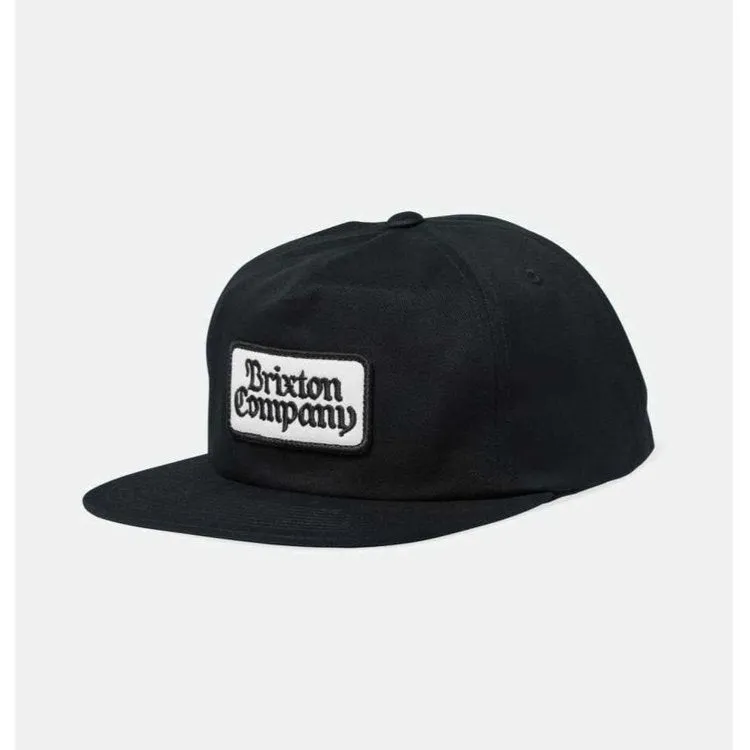 Brixton Norvell Cotton Snapback - Black sold by Sun Diego Boardshops