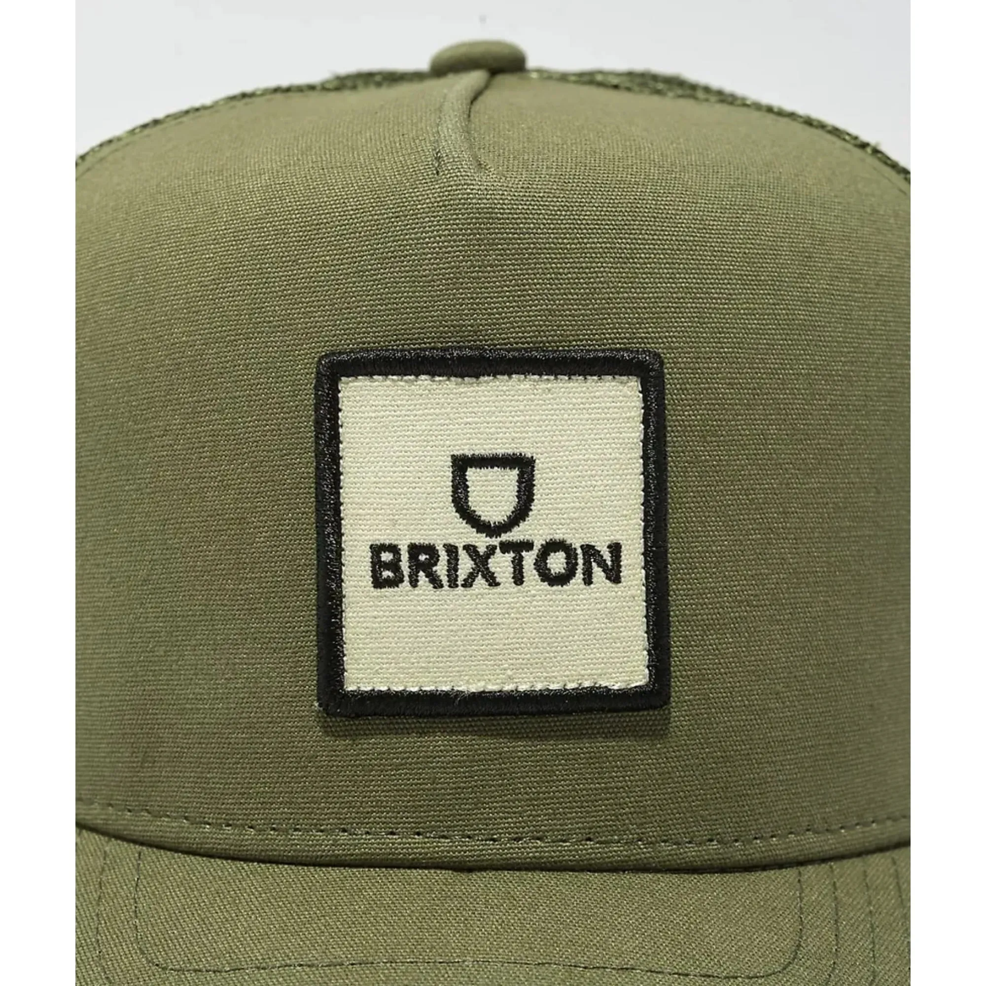 Brixton Alpha Block Netplus Mp Embroidered Patch Hat - Ivy Green/Sand sold by Sun Diego Boardshops product image thumbnail 3