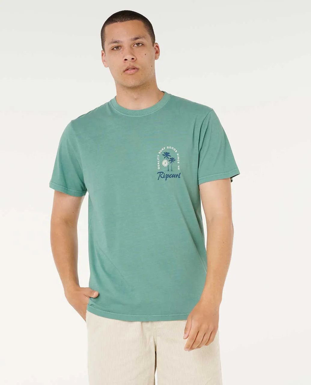 Rip Curl Mod Cali Sunset Tee - Blue Slate sold by Sun Diego Boardshops