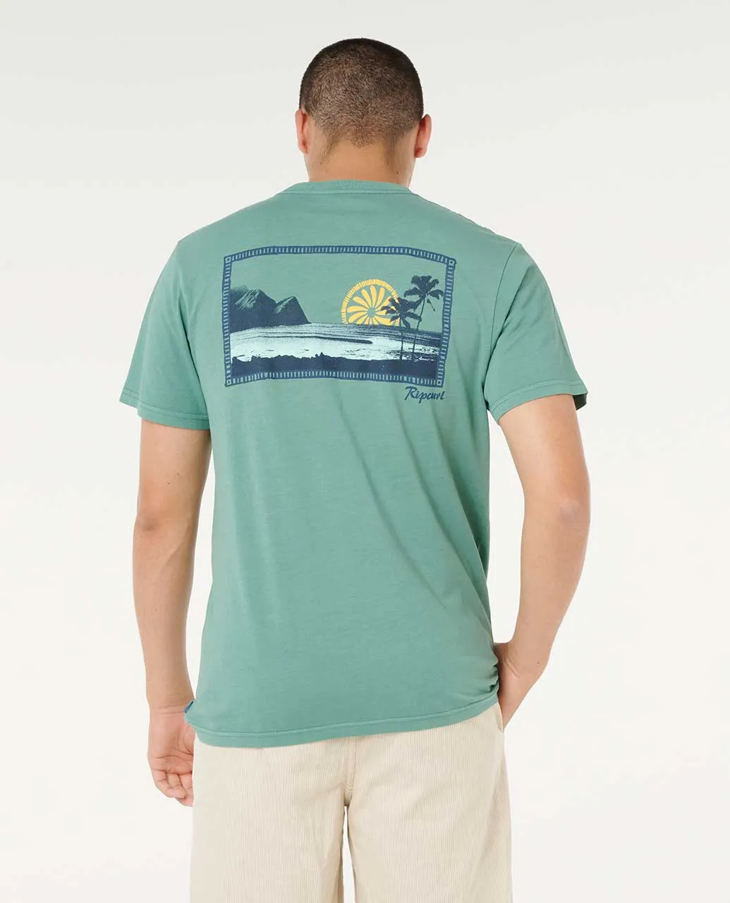 Rip Curl Mod Cali Sunset Tee - Blue Slate sold by Sun Diego Boardshops product image thumbnail 2