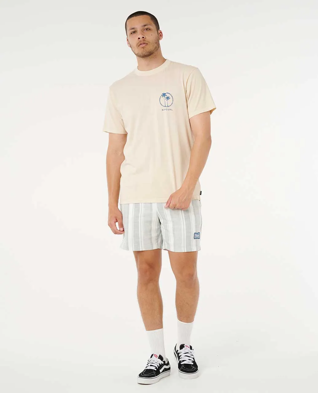 Rip Curl Mod Cali Two Palms Tee - Vintage White sold by Sun Diego Boardshops product image thumbnail 3