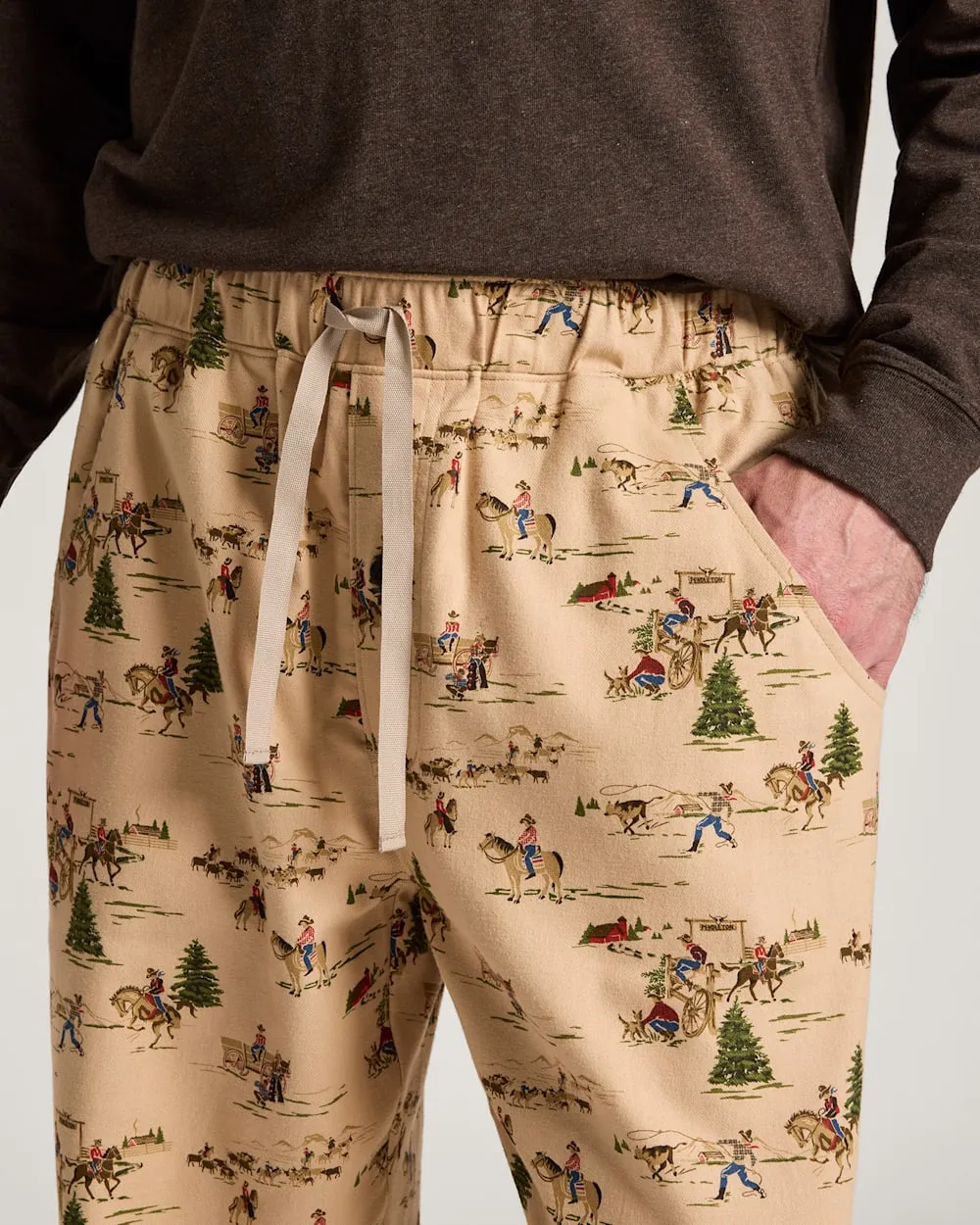 Pendleton Flannel Pajama Pants - Pendleton Ranch Tan sold by Sun Diego Boardshops product image thumbnail 3