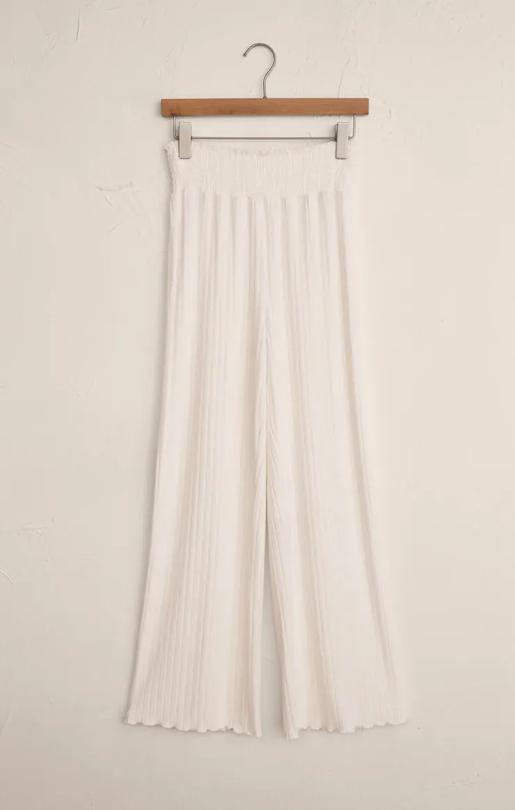 Z-Supply Dawn Smocked Rib Pant - Vanilla Ice sold by Sun Diego Boardshops product image thumbnail 3