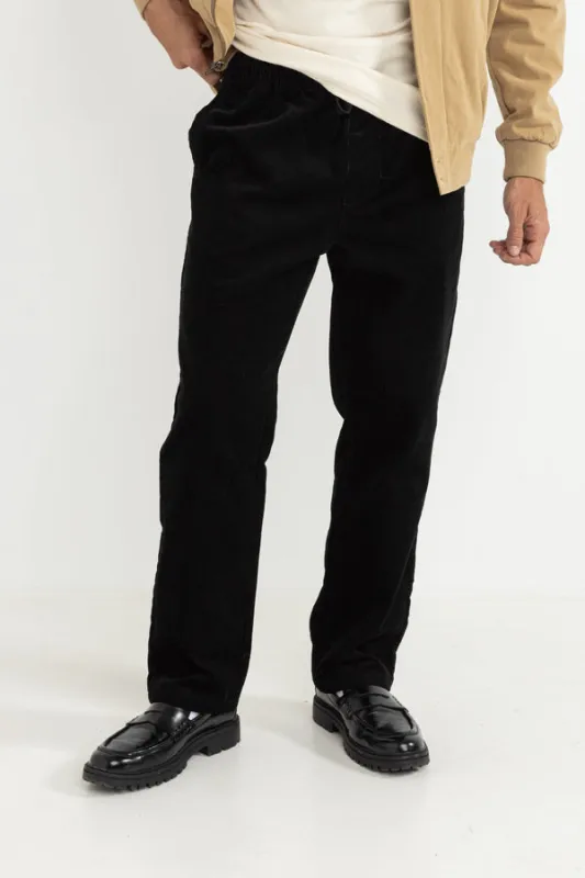 Rhythm Cord Jam Pant - Black sold by Sun Diego Boardshops