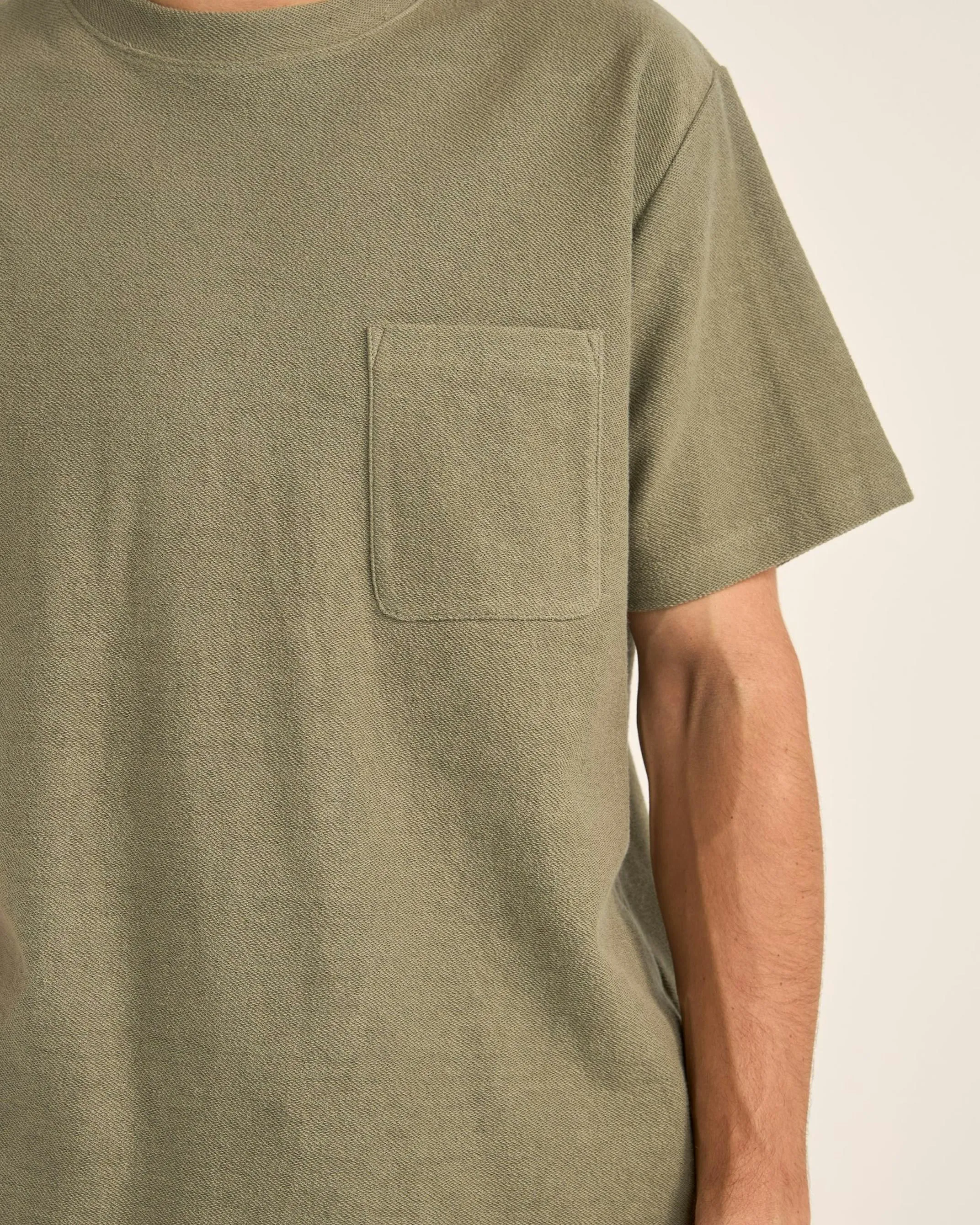 Rhythm Contrast Vintage Terry Short-Sleeve T-Shirt - Sage sold by Sun Diego Boardshops product image thumbnail 4