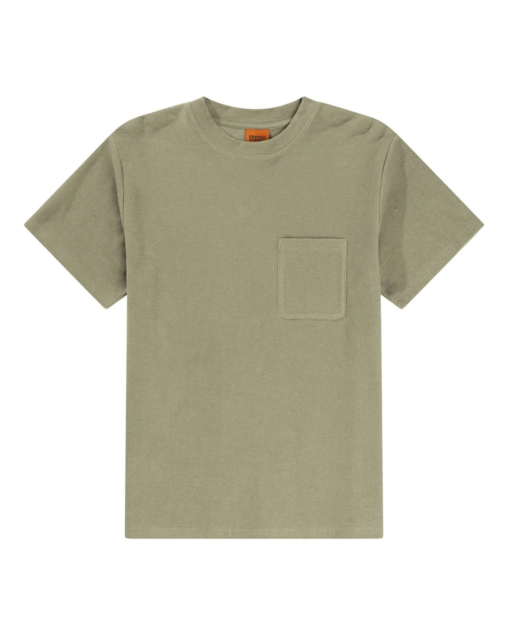 Rhythm Contrast Vintage Terry Short-Sleeve T-Shirt - Sage sold by Sun Diego Boardshops
