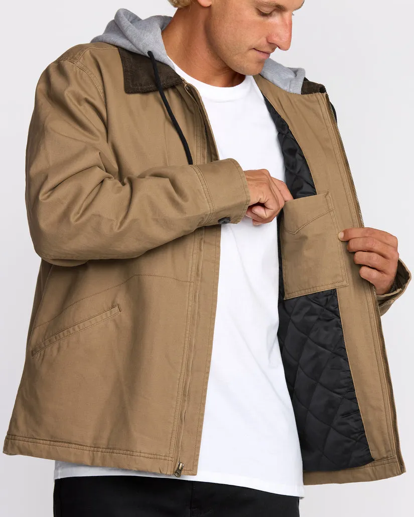 Billabong Barlow Hooded Jacket - Clay sold by Sun Diego Boardshops product image thumbnail 2