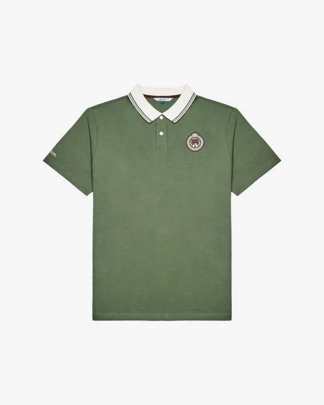 Malbon Fairway Oakwood Polo - Olivine sold by Sun Diego Boardshops