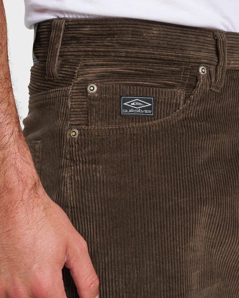 Quiksilver Landers Cord Pants - Chocolate Brown Cbro sold by Sun Diego Boardshops product image thumbnail 3