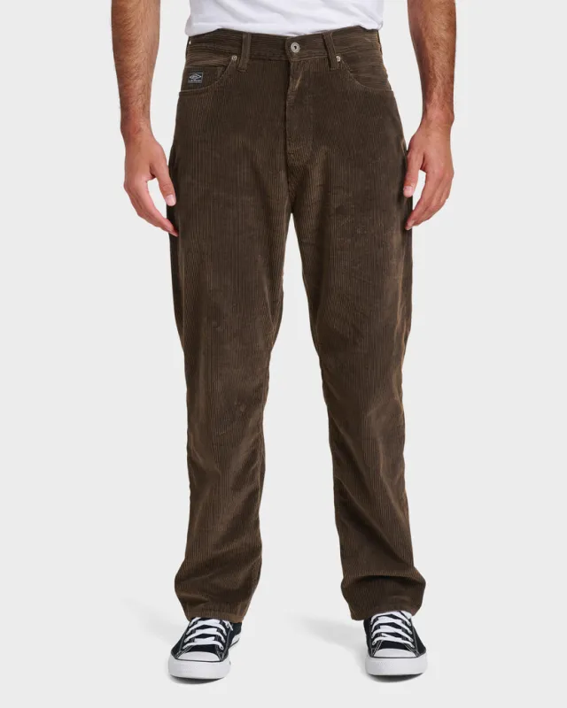 Quiksilver Landers Cord Pants - Chocolate Brown Cbro sold by Sun Diego Boardshops