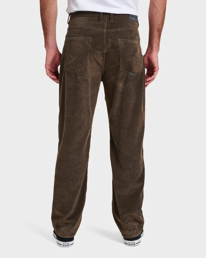 Quiksilver Landers Cord Pants - Chocolate Brown Cbro sold by Sun Diego Boardshops product image thumbnail 2