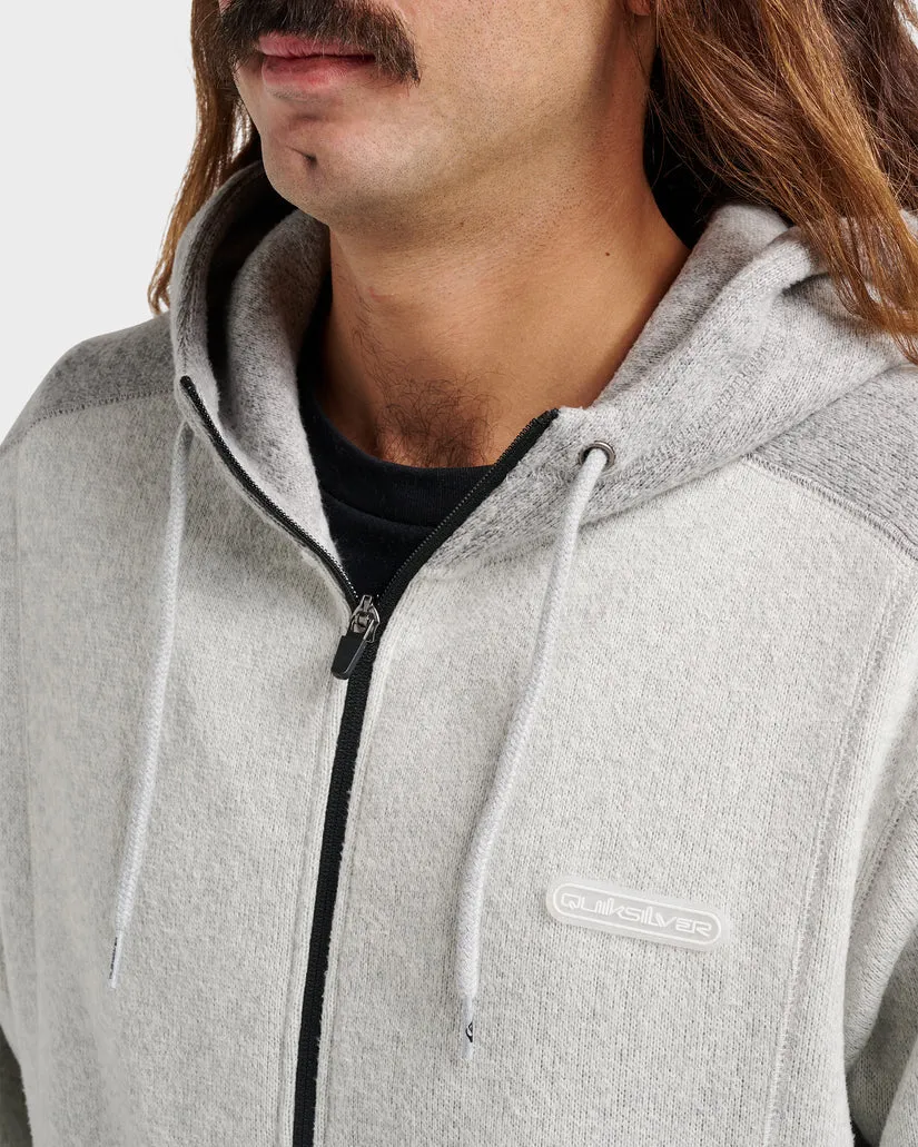Quiksilver Keller Zip Hoodie - Light Grey Heather sold by Sun Diego Boardshops product image thumbnail 3