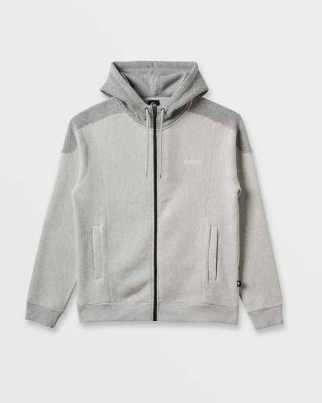 Quiksilver Keller Zip Hoodie - Light Grey Heather sold by Sun Diego Boardshops