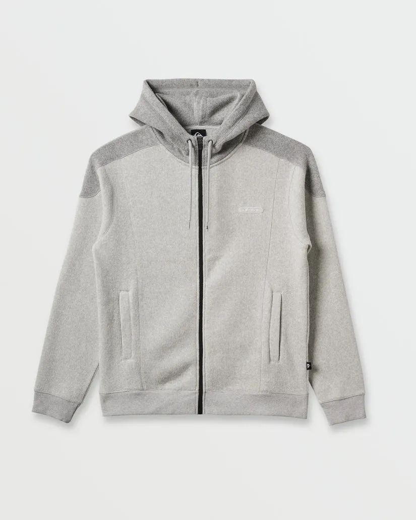 Quiksilver Keller Zip Hoodie - Light Grey Heather sold by Sun Diego Boardshops