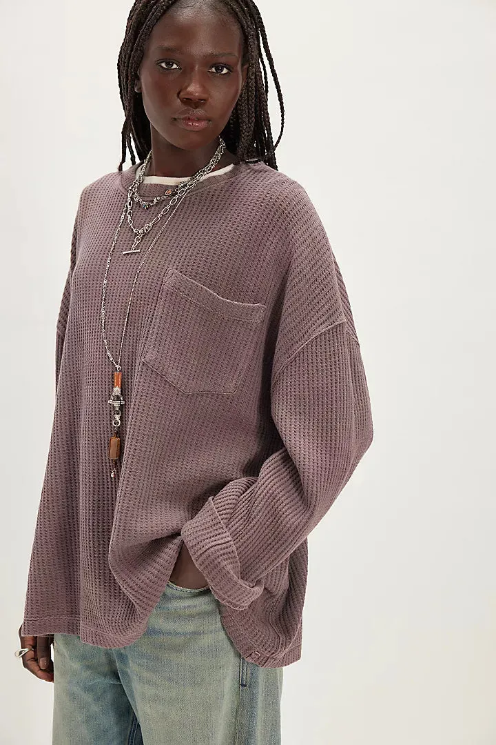 Free People We The Free Dawson Pocket Thermal - Chocolate Grape sold by Sun Diego Boardshops product image thumbnail 4