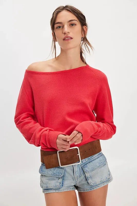 Free People We The Free Jess Long Sleeve - Salsa sold by Sun Diego Boardshops