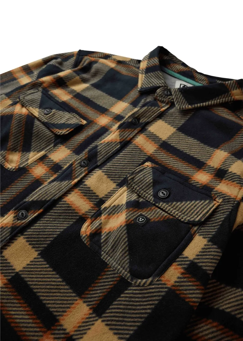 Vissla Eco-Zy Long Sleeve Polar Flannel - Black sold by Sun Diego Boardshops product image thumbnail 3