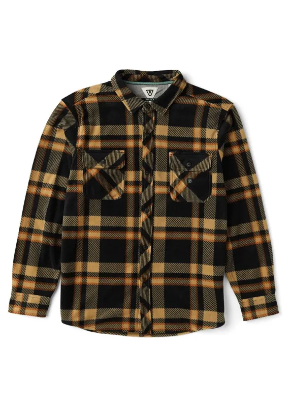 Vissla Eco-Zy Long Sleeve Polar Flannel - Black sold by Sun Diego Boardshops
