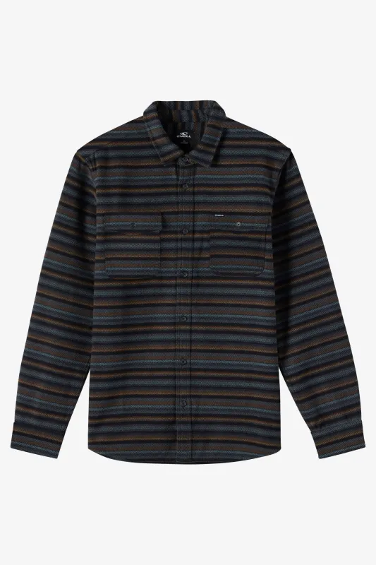 O`Neill Richmond Flannel Standard Fit Long Sleeve Shirt - Graphite sold by Sun Diego Boardshops
