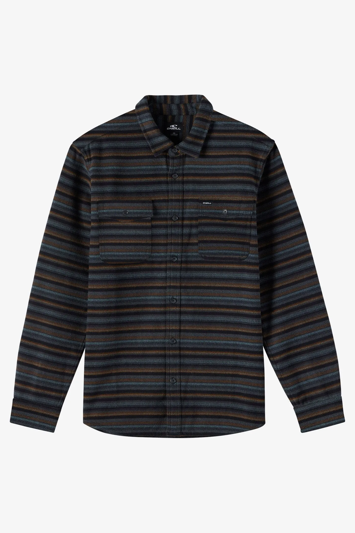 O`Neill Richmond Flannel Standard Fit Long Sleeve Shirt - Graphite sold by Sun Diego Boardshops