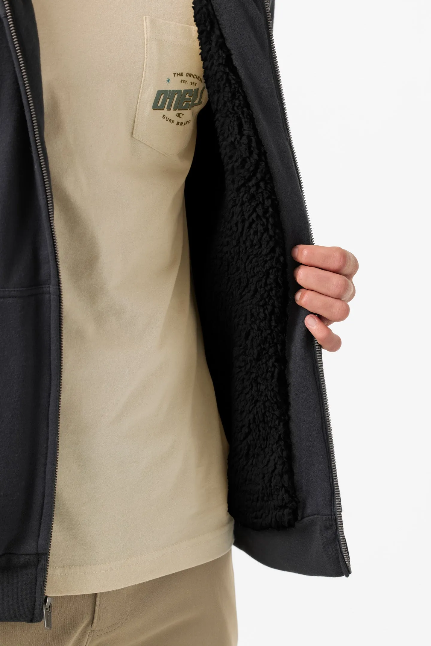 O`Neill Fifty Two High Pile Zip - Phantom sold by Sun Diego Boardshops product image thumbnail 4