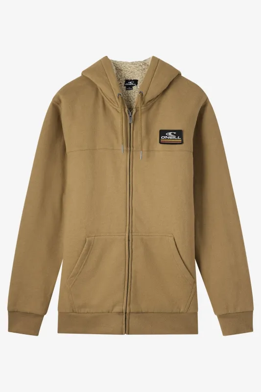 O`Neill Fifty Two High Pile Zip - Dark Khaki sold by Sun Diego Boardshops