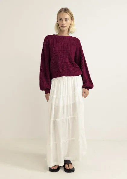 Rhythm Classic Knit Jumper - Sangria sold by Sun Diego Boardshops
