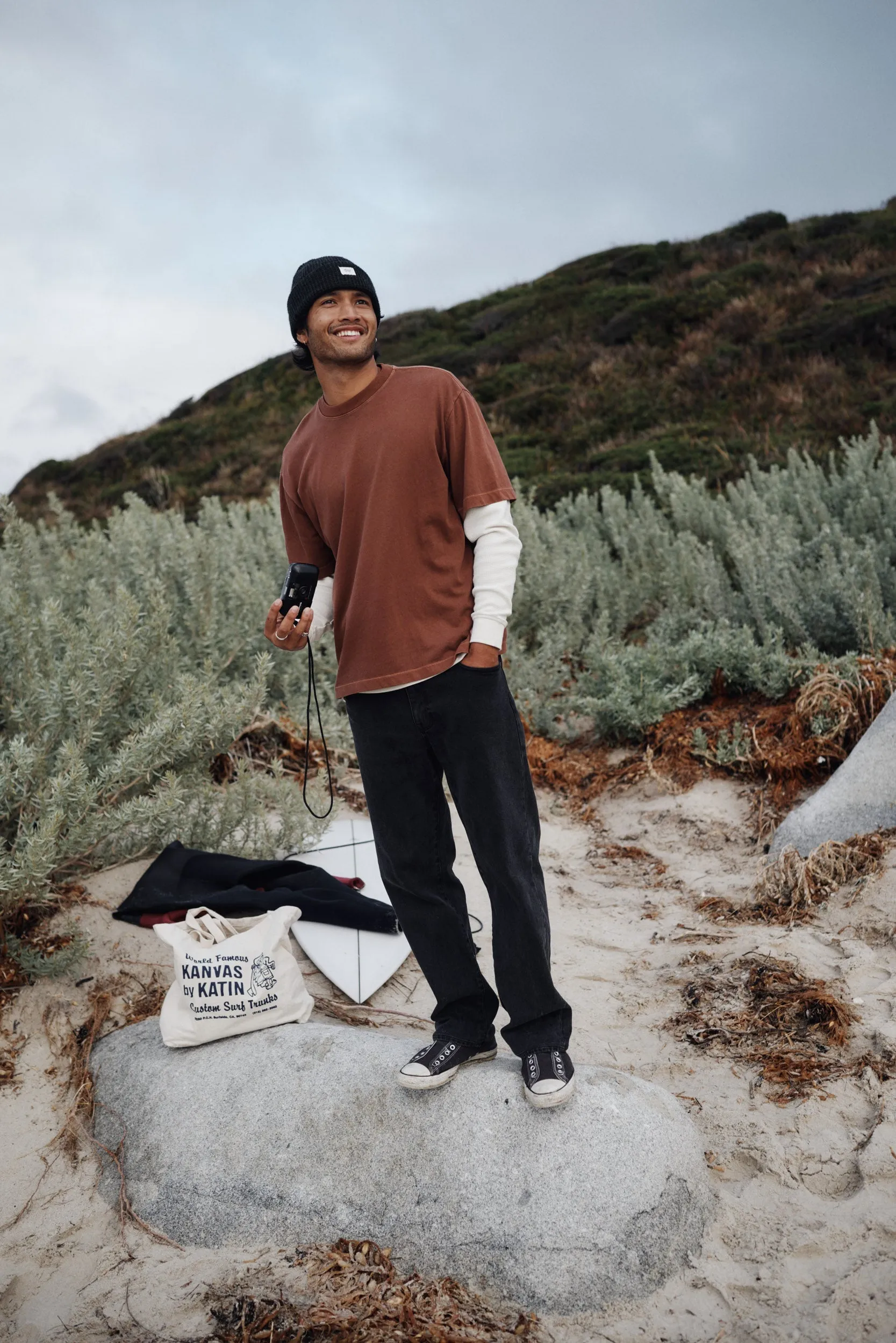 Katin Box Fit Heritage Tee - Mahogany sold by Sun Diego Boardshops product image thumbnail 2