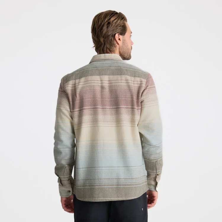Roark Crossroads Organic Cotton Flannel - Fossil Stripe sold by Sun Diego Boardshops product image thumbnail 3