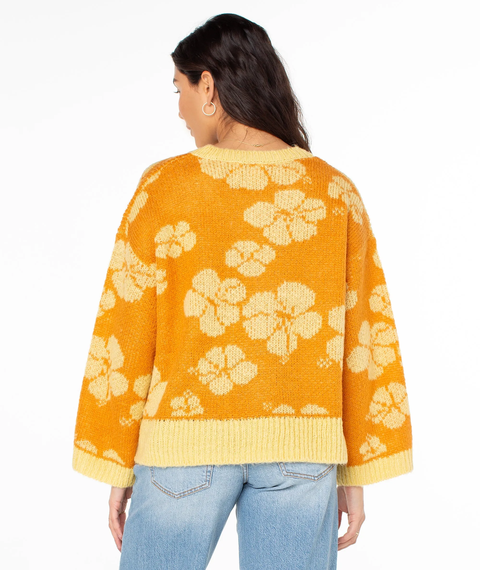 Roxy Flora Sweater - Golden Ochre Ngo sold by Sun Diego Boardshops product image thumbnail 3