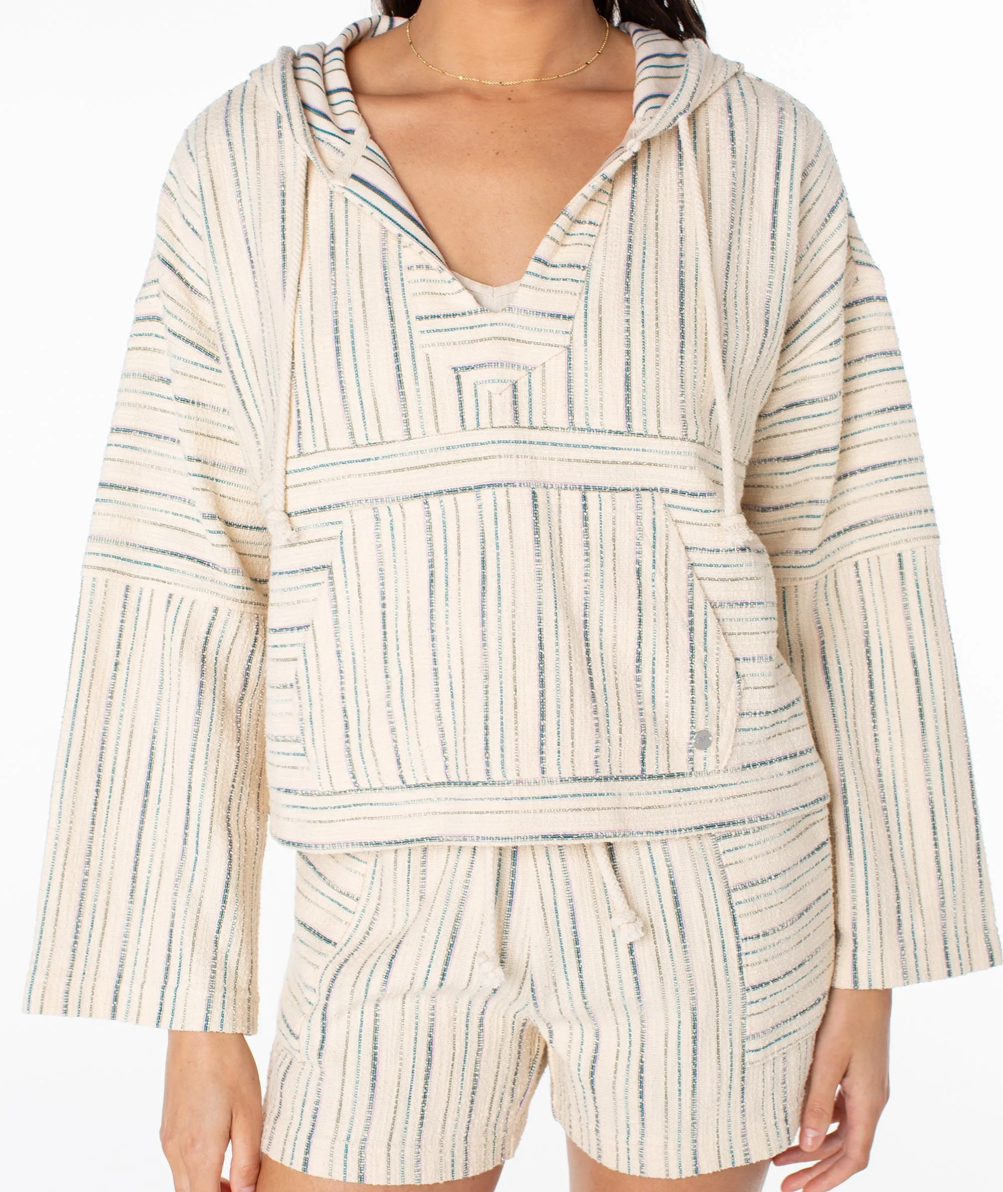 Roxy Rich Coast Poncho - Deep Lagoon sold by Sun Diego Boardshops product image thumbnail 4