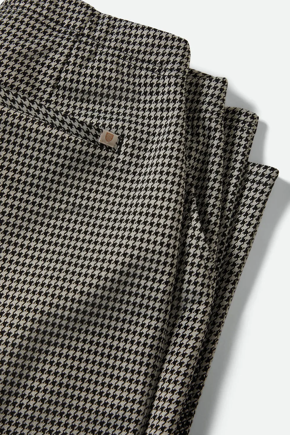 Brixton Houndstooth Leisure Trouser Pant - Winter White/Black sold by Sun Diego Boardshops product image thumbnail 4