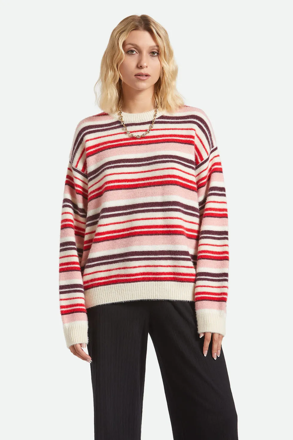 Brixton Cozy Crew Sweater - Multi Stripe sold by Sun Diego Boardshops product image thumbnail 3