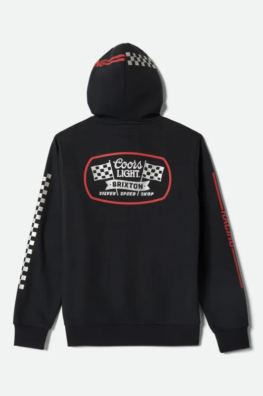 Brixton Coors Light Pit Stop Hoodie - Black sold by Sun Diego Boardshops