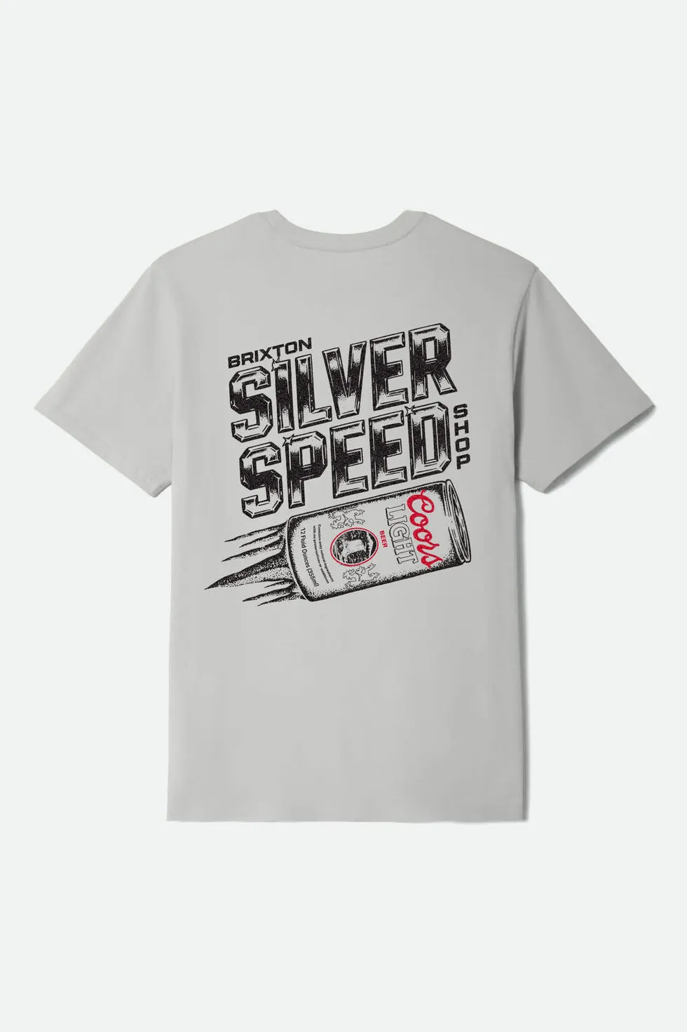 Brixton Coors Light Silver Speed Standard T-Shirt - Silver sold by Sun Diego Boardshops