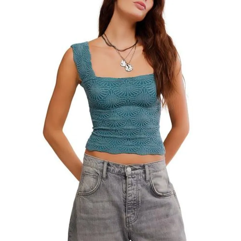 Free People Love Letter Cami - Still Sea sold by Sun Diego Boardshops