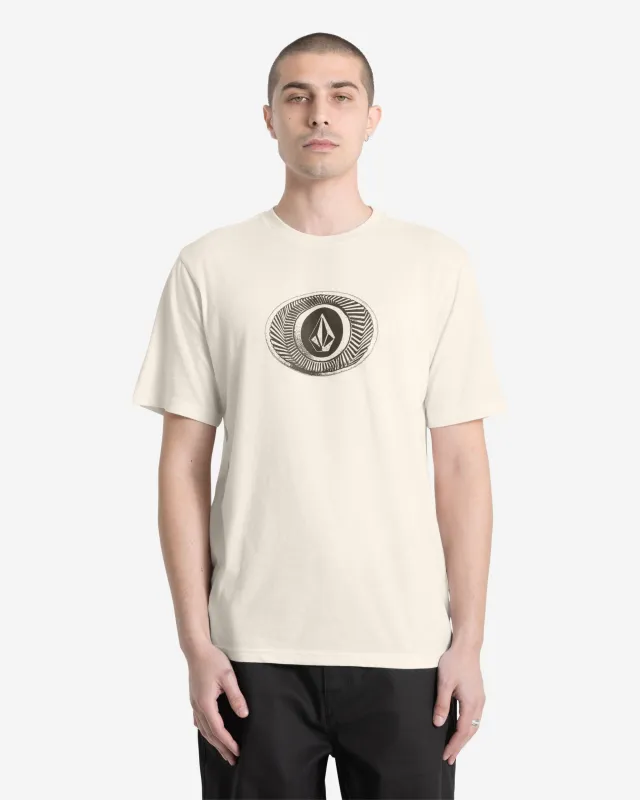 Volcom Buckel Up Short Sleeve Tee - Off White Heather sold by Sun Diego Boardshops