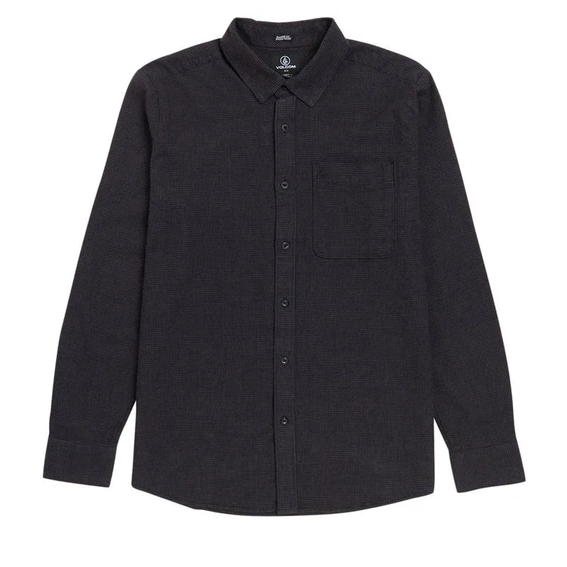 Volcom Date Knight Long Sleeve Shirt - Black Combo sold by Sun Diego Boardshops