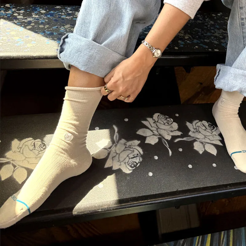 Stance Rolled Crew Light Cushion Socks - Oat sold by Sun Diego Boardshops product image thumbnail 2