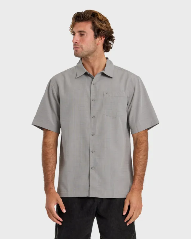 Quiksilver Waterman Centinela Premium Anti-Wrinkle Shirt - Grey sold by Sun Diego Boardshops