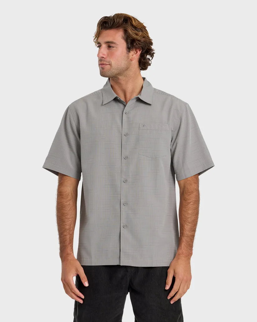 Quiksilver Waterman Centinela Premium Anti-Wrinkle Shirt - Grey sold by Sun Diego Boardshops