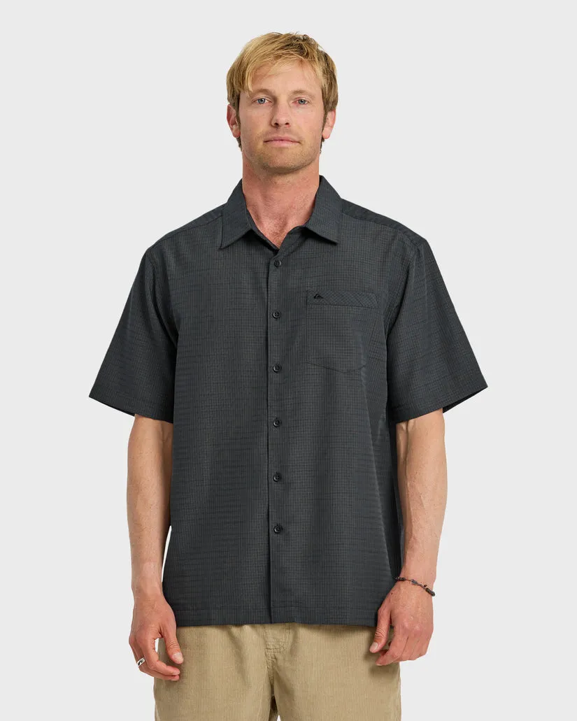 Quiksilver Waterman Centinela Premium Anti-Wrinkle Shirt - Black sold by Sun Diego Boardshops