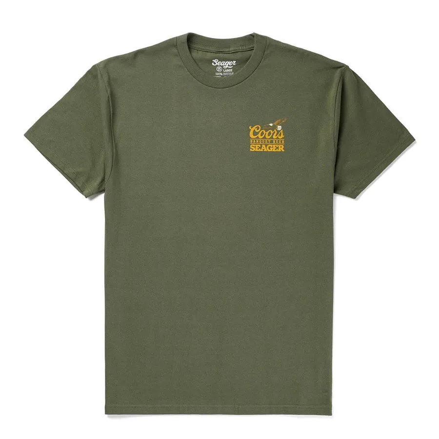 Seager Seager X Coors Banquet Preserve Tee - Surplus Green sold by Sun Diego Boardshops product image thumbnail 2
